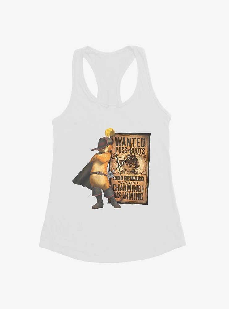 Puss Boots Wanted Poster Girls Tank