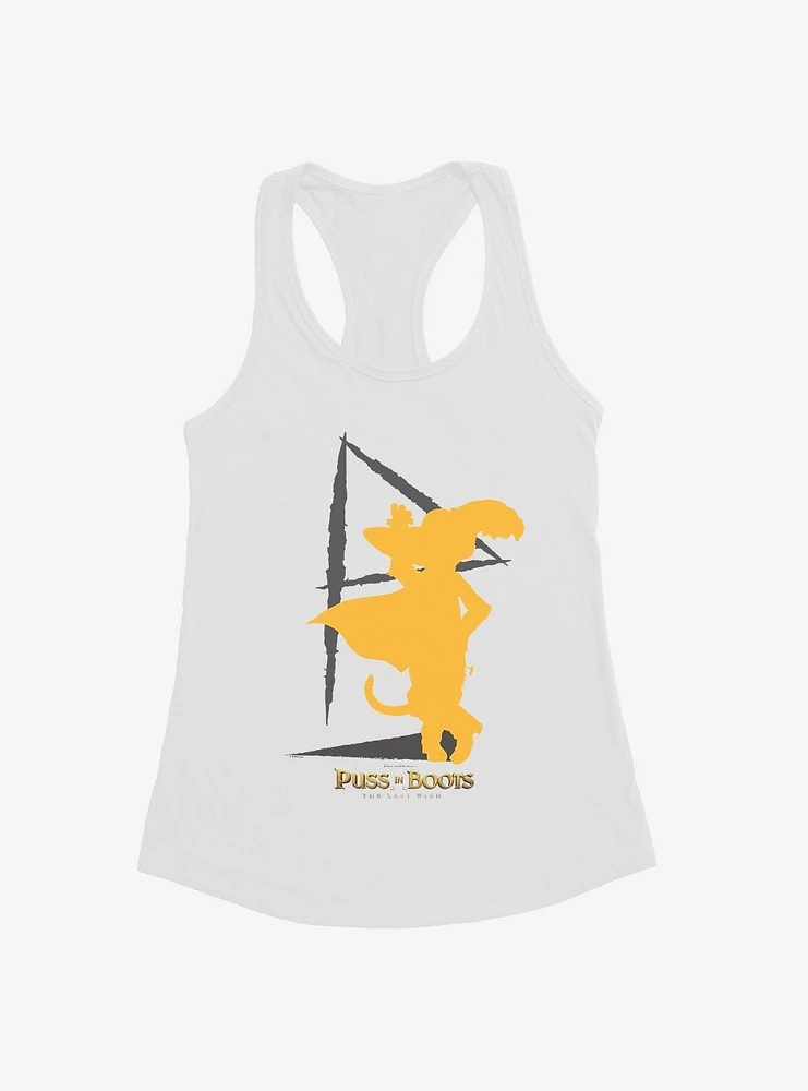 Puss Boots Signature Silhouette Girls Tank