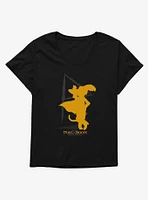 Puss Boots Signature Silhouette Girls T-Shirt Plus