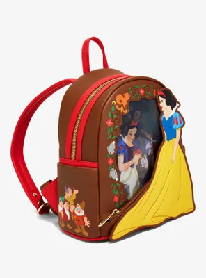 Loungefly Disney Snow White and the Seven Dwarfs Lenticular Portrait Mini Backpack