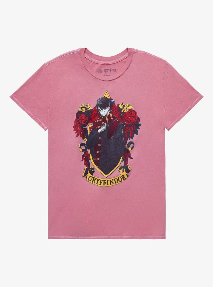Harry Potter Gryffindor Anime Portrait Boyfriend Fit Girls T-Shirt
