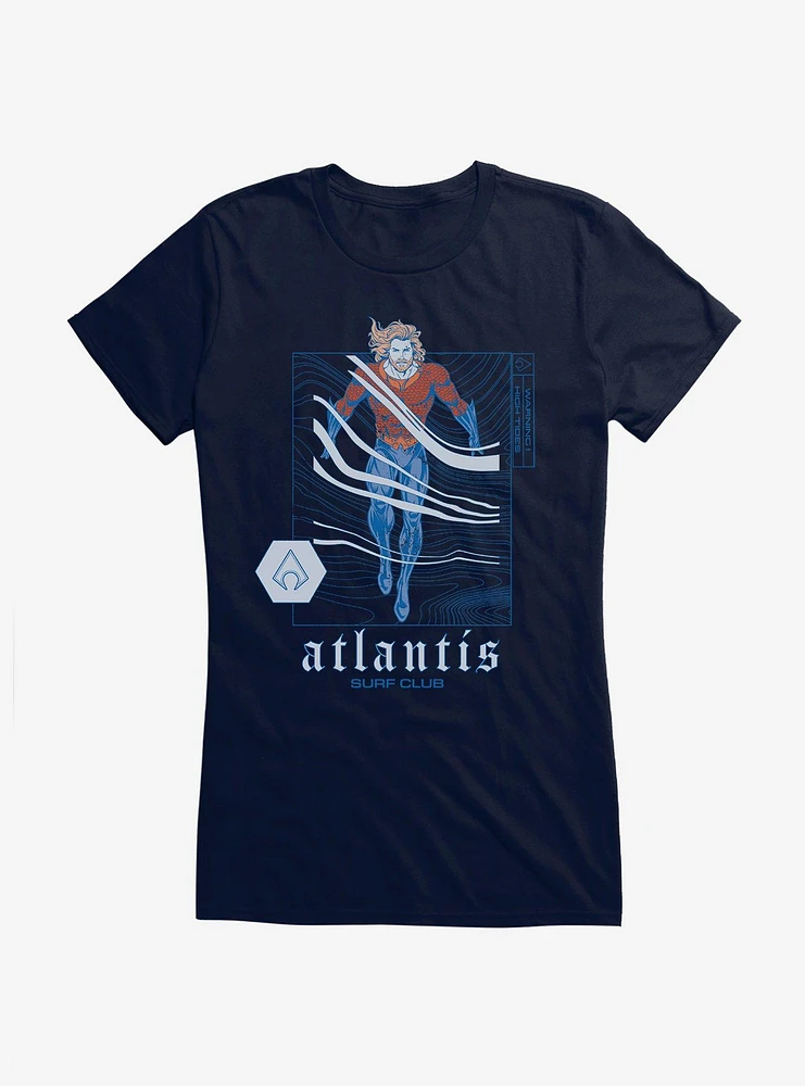 DC Comics Aquaman Classic Atlantis Surf Club Girls T-Shirt