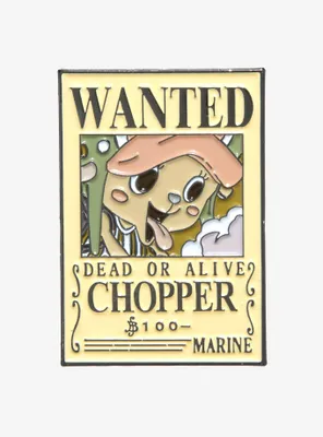 One Piece Chopper Wanted Poster Enamel Pin - BoxLunch Exclusive