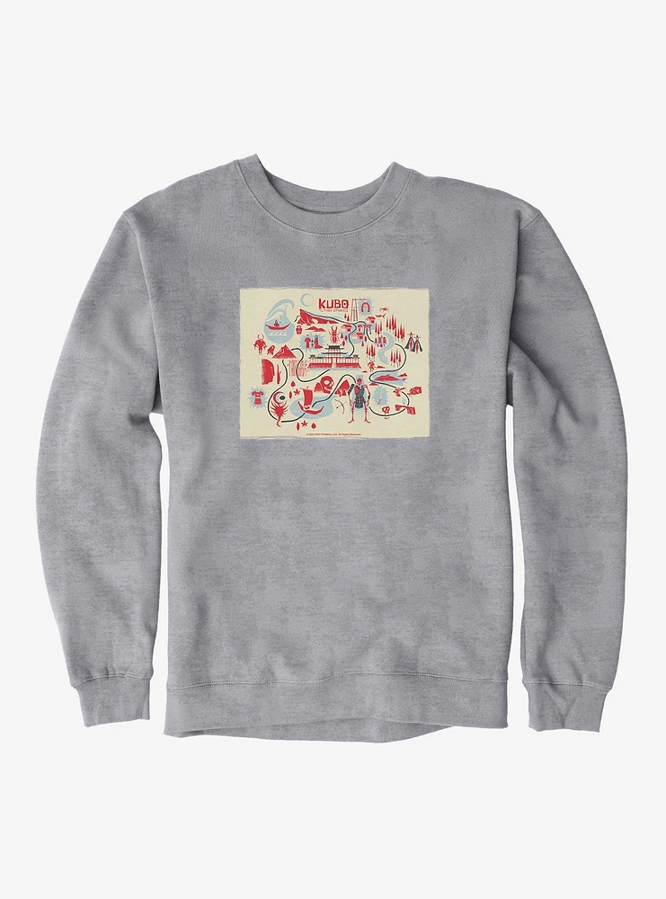 Kubo And The Two Strings Map Layout Sweatshirt