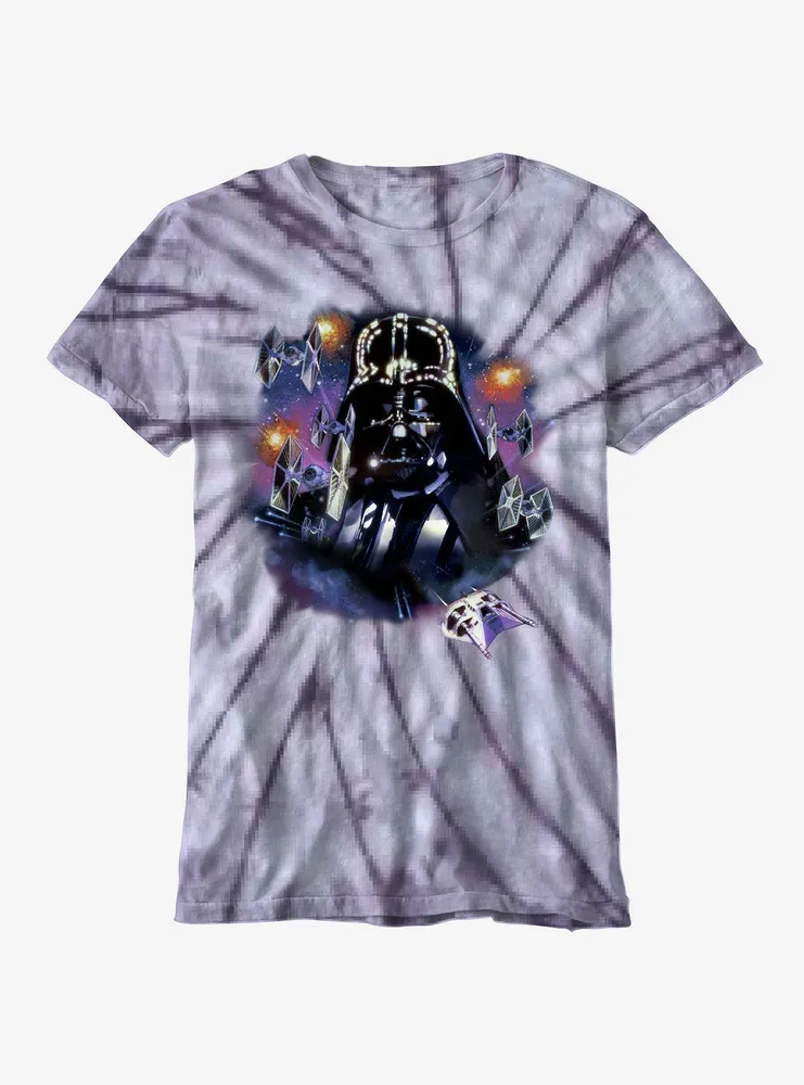 Star Wars Darth Vader Tie-Dye Boyfriend Fit Girls T-Shirt