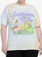 The Land Before Time Character Floral Boyfriend Fit Girls T-Shirt Plus