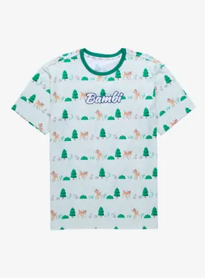 Disney Bambi Forest Allover Print T-Shirt - BoxLunch Exclusive