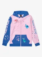 Disney Sleeping Beauty Fairies Color Block Zippered Hoodie - BoxLunch Exclusive