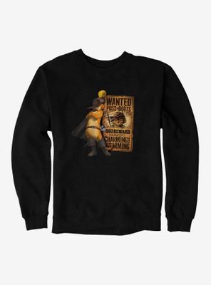 Puss Boots Wanted Poster Sweatshirt