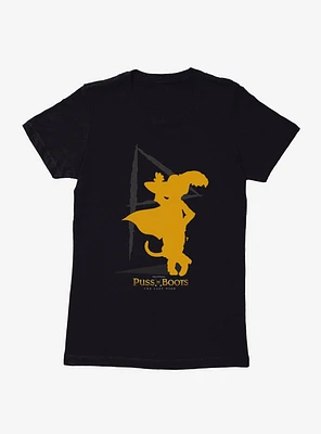 Puss Boots Signature Silhouette Womens T-Shirt