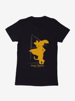 Puss Boots Signature Silhouette Womens T-Shirt