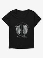 A Court Of Silver Flames Valkyrie Wings Girls T-Shirt Plus