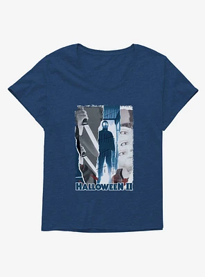 Halloween II Michael Myers Slasher Panels Girls T-Shirt Plus