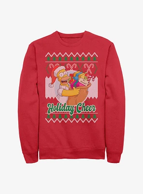 The Simpsons Homer Ugly Christmas Sweatshirt