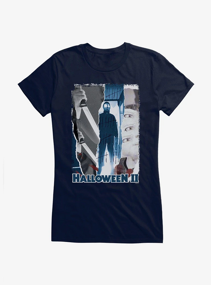 Halloween II Michael Myers Slasher Panels Girls T-Shirt