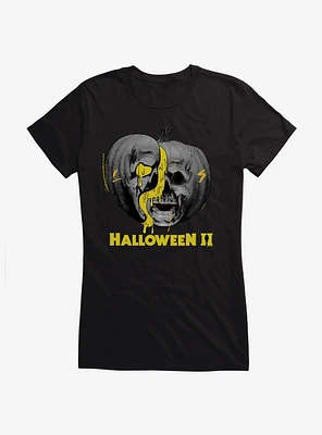 Halloween II Pumpkin Title Logo Girls T-Shirt