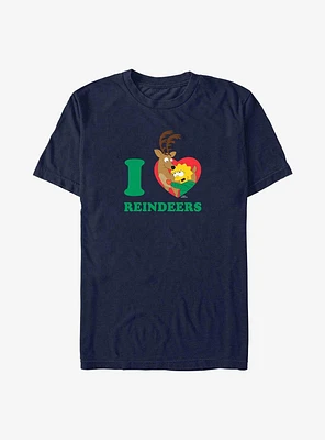 The Simpsons I Love Reindeers T-Shirt
