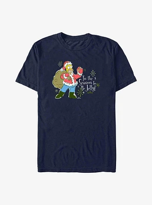 The Simpsons Santa Homer Jelly Season T-Shirt
