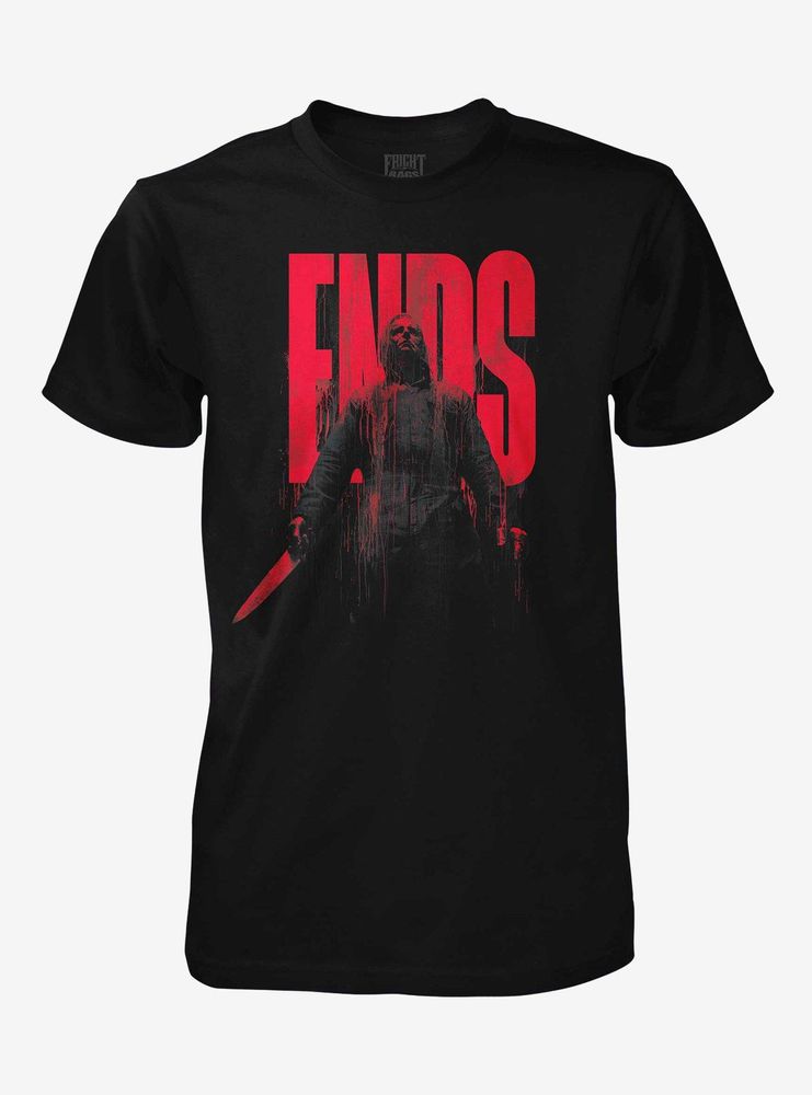 Halloween Ends Bloody Michael Myers T-Shirt By Fright Rags