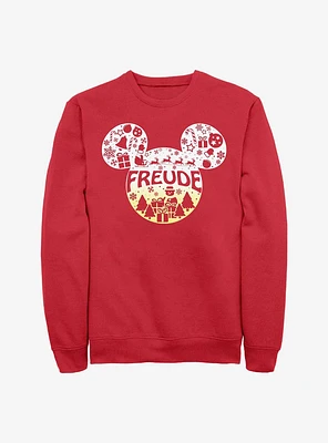 Disney Mickey Mouse Freude Joy German Ears Sweatshirt