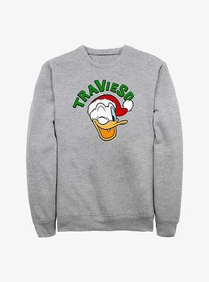 Disney Mickey Mouse Travieso Naughty Spanish Donald Sweatshirt