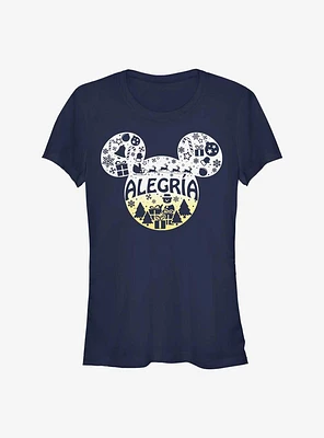 Disney Mickey Mouse Alegria Joy Spanish Ears Girls T-Shirt