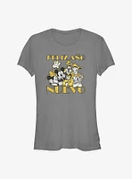 Disney Mickey Mouse Feliz Ano Nuevo Happy New Year Spanish Girls T-Shirt