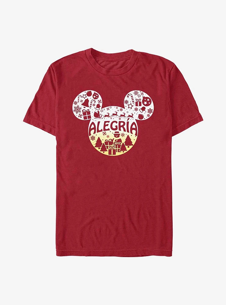 Disney Mickey Mouse Alegria Joy Spanish Ears T-Shirt