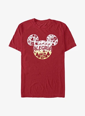 Disney Mickey Mouse Alegria Joy Spanish Ears T-Shirt