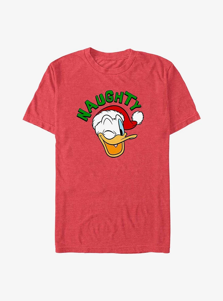 Disney Mickey Mouse Naughty Holiday Donald T-Shirt