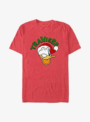 Disney Donald Duck Travieso Naughty Spanish Holiday T-Shirt