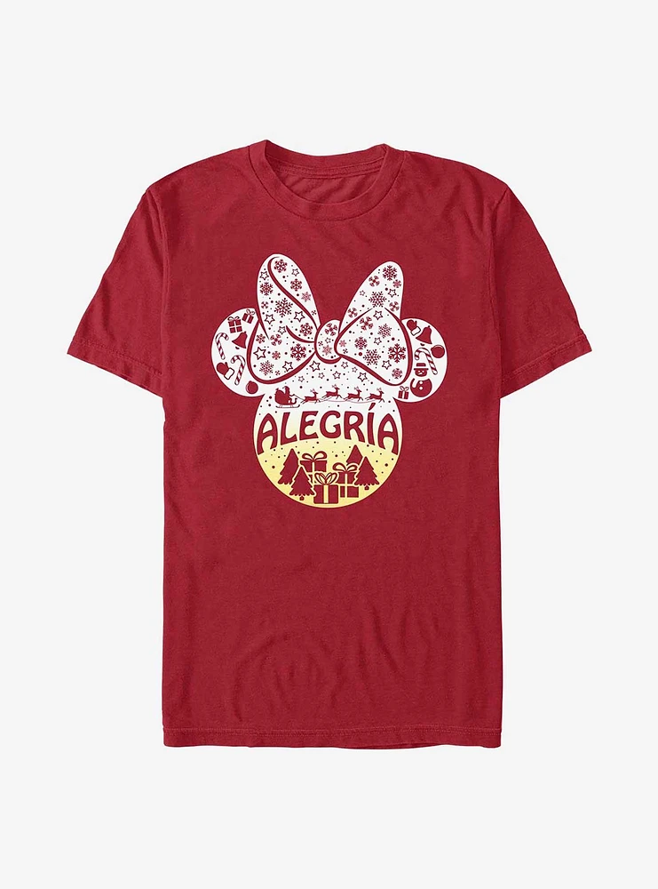 Disney Minnie Mouse Alegria Joy Spanish Ears T-Shirt