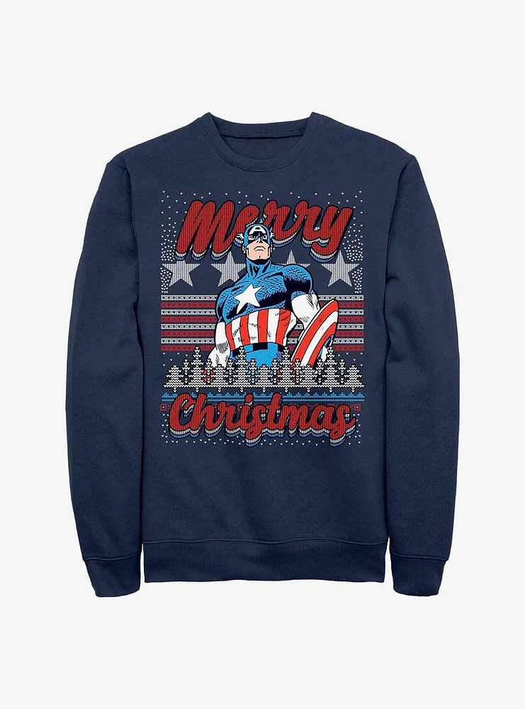 Marvel Captain America Christmas Sweatshirt