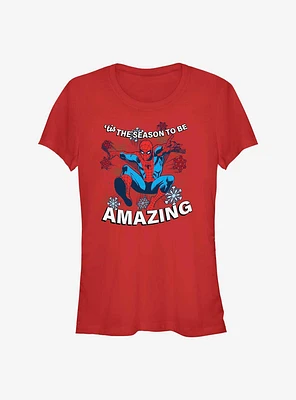 Marvel Holiday Spider-Man Girls T-Shirt