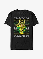 Marvel Loki Mischief Season Ugly Christmas T-Shirt