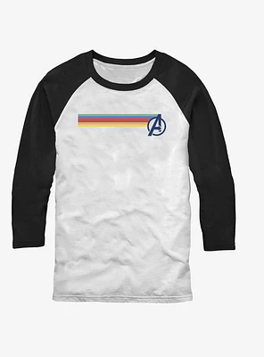 Marvel Avengers Multi Stripe Logo Raglan T-Shirt