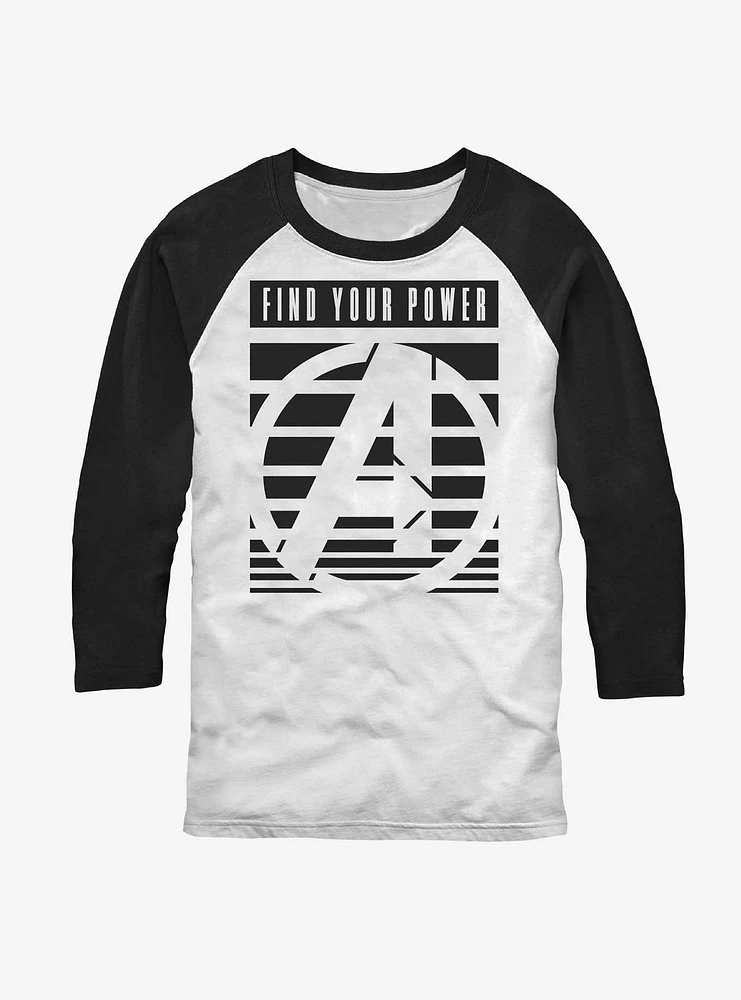 Marvel Avengers Power Logo Raglan T-Shirt