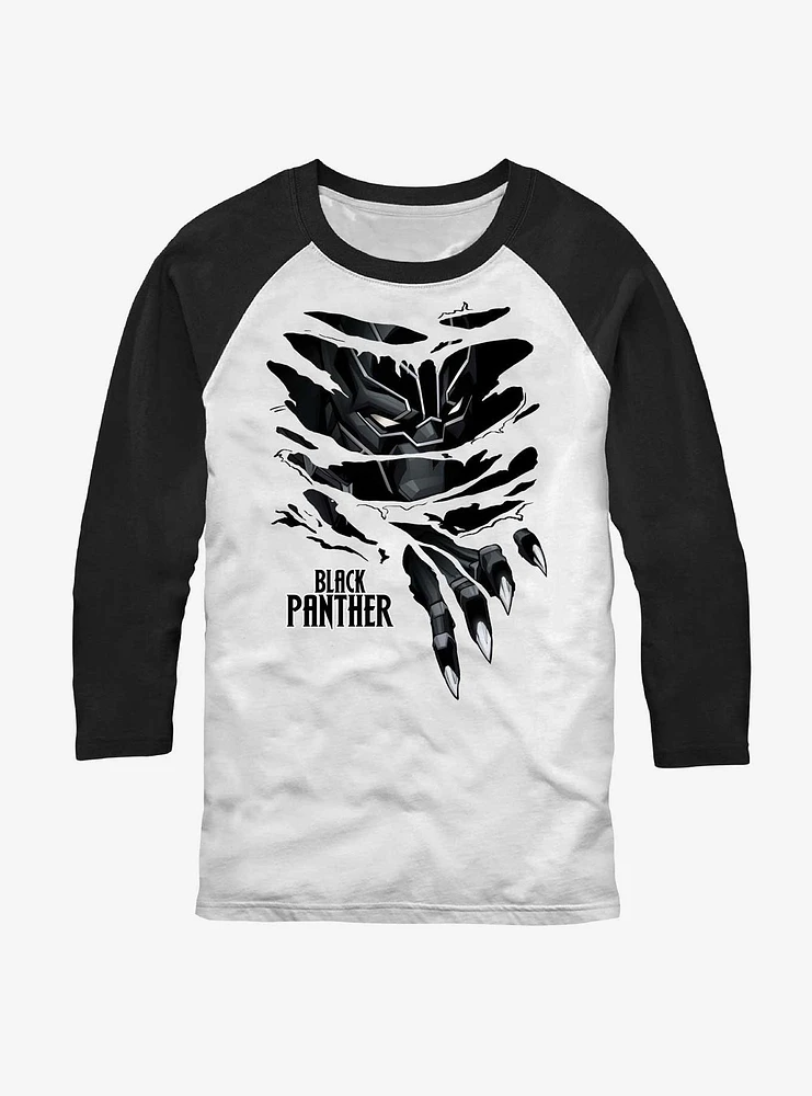 Marvel Black Panther Claws Breakthrough Raglan T-Shirt