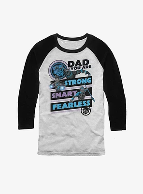 Marvel Black Panther Dad Qualities Raglan T-Shirt