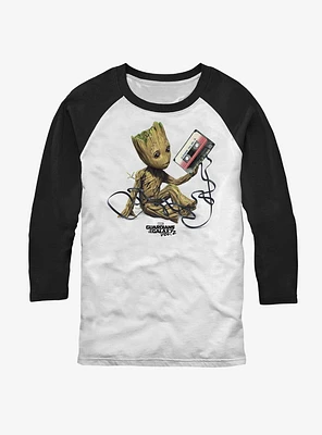 Marvel Guardians of the Galaxy Groot Tape Raglan T-Shirt