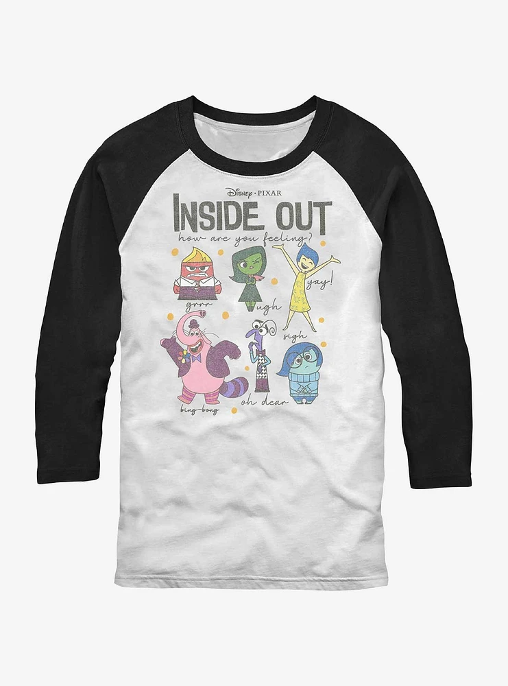 Disney Pixar Inside Out All The Feels Raglan T-Shirt