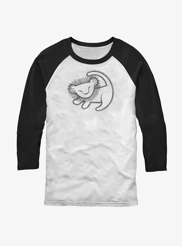 Disney The Lion King Simba Painting Raglan T-Shirt