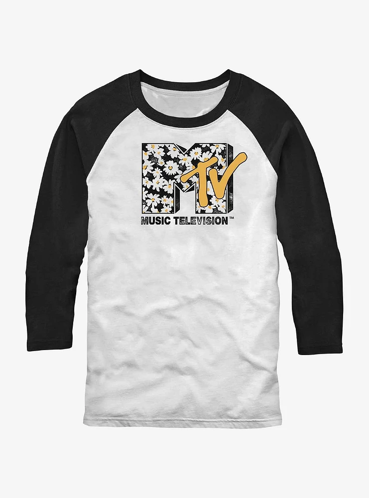 MTV Daisies Logo Raglan T-Shirt