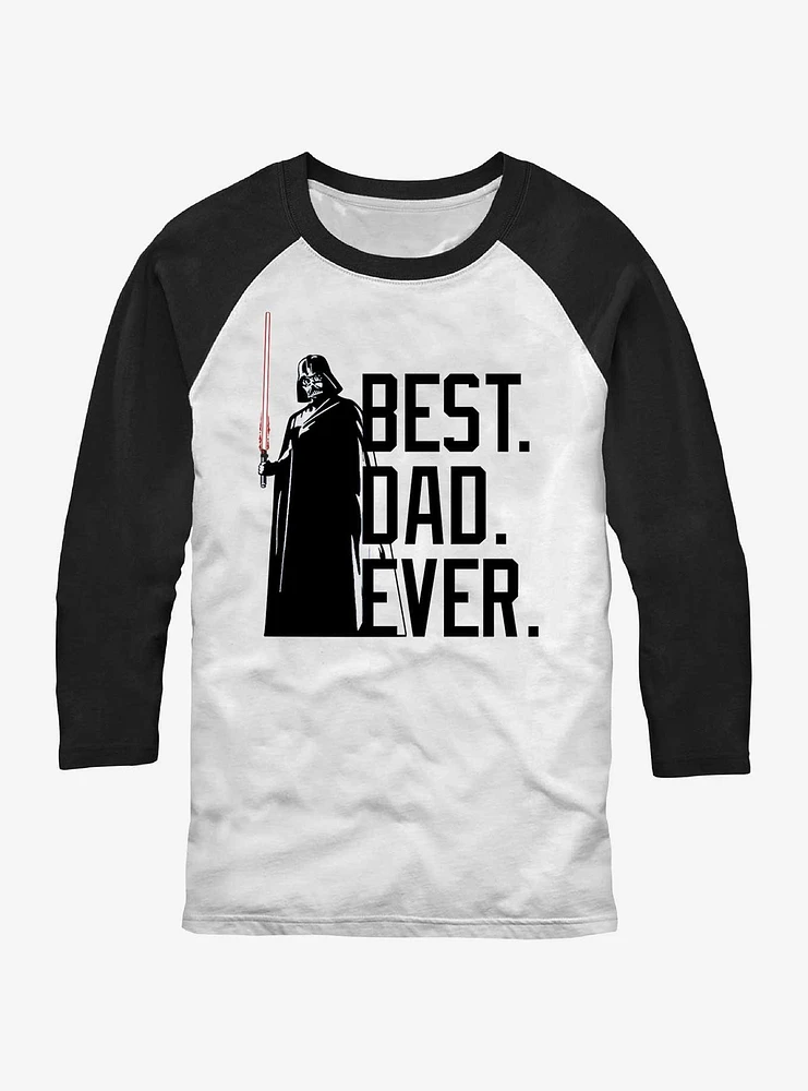 Star Wars Bestest Dad Vader Raglan T-Shirt