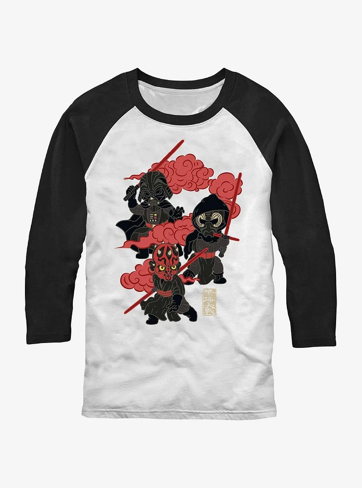 Star Wars Chibi Dark Side Raglan T-Shirt