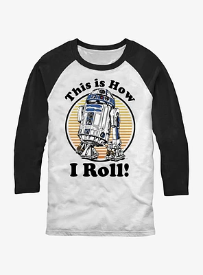 Star Wars R2-D2 How I Roll Raglan T-Shirt