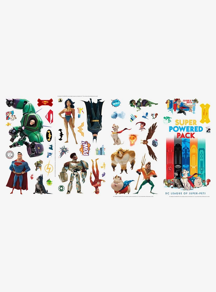 DC Comics DC League Of Super-Pets Peel & Stick Wall Decals