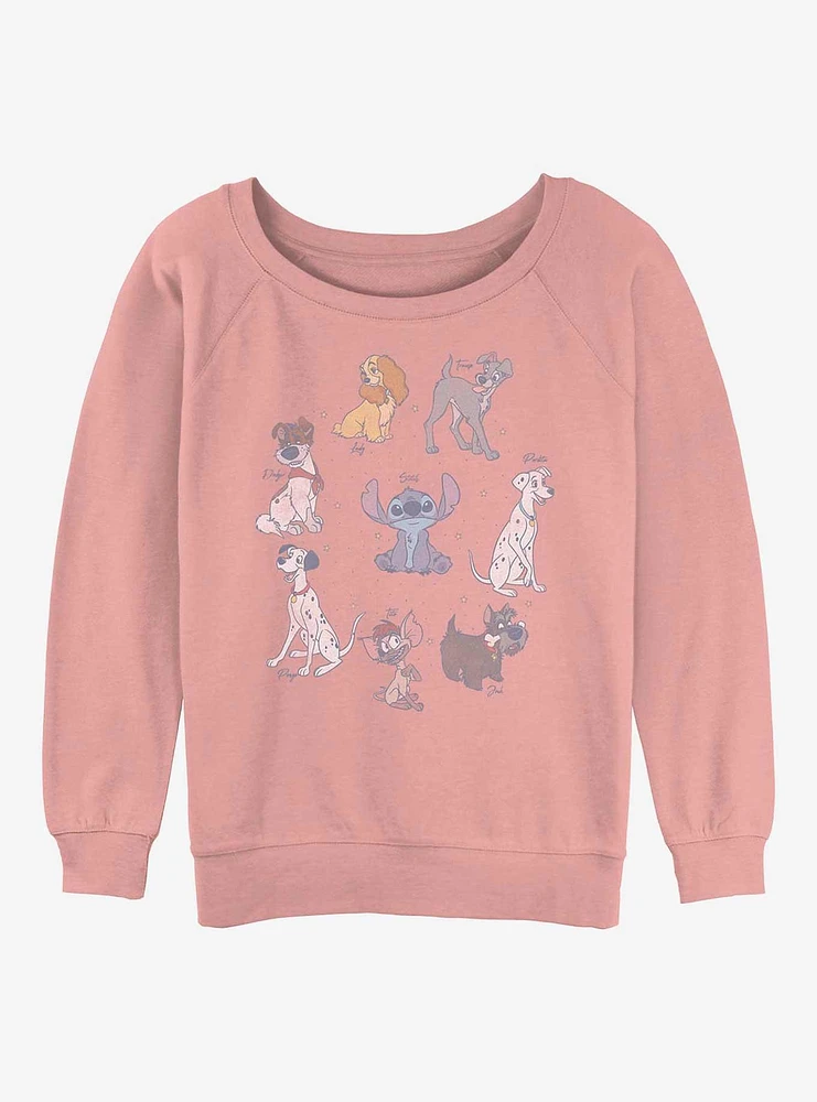 Disney Channel Dogs Girls Slouchy Sweatshirt