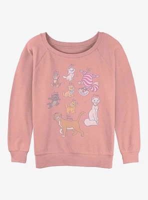Disney Channel Kitties Girls Slouchy Sweatshirt
