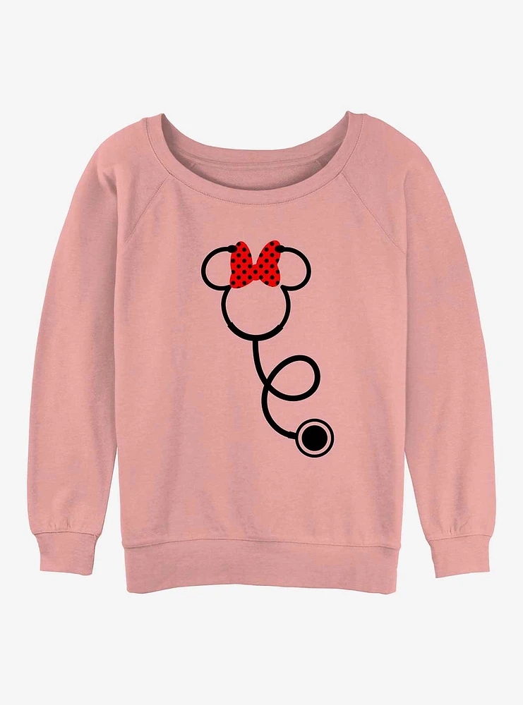 Disney Minnie Mouse Minnie Stethoscope Girls Slouchy Sweatshirt